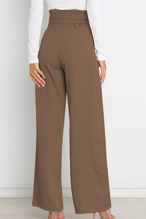 Wide Leg Trousers Slim Fit Womens Dress Pants