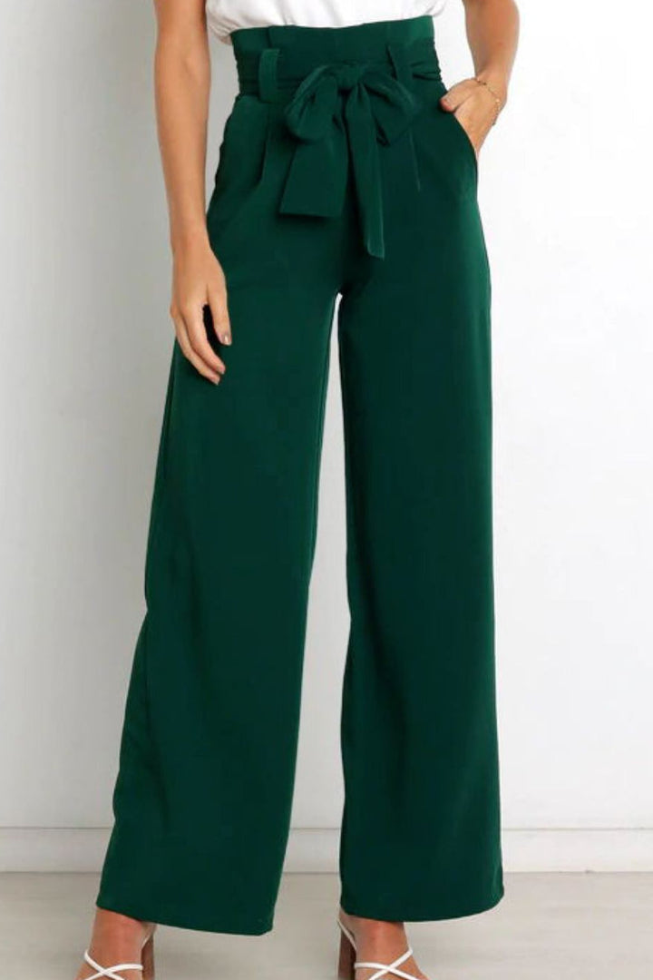 Wide Leg Trousers Slim Fit Womens Dress Pants