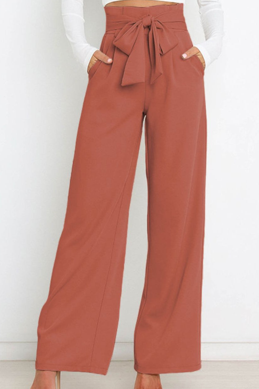 Wide Leg Trousers Slim Fit Womens Dress Pants