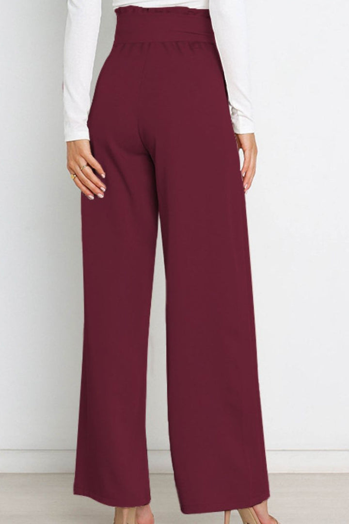 Wide Leg Trousers Slim Fit Womens Dress Pants