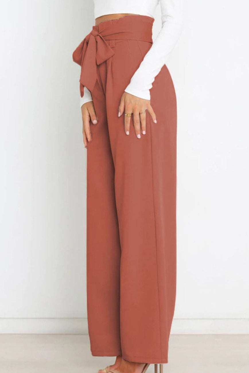 Wide Leg Trousers Slim Fit Womens Dress Pants