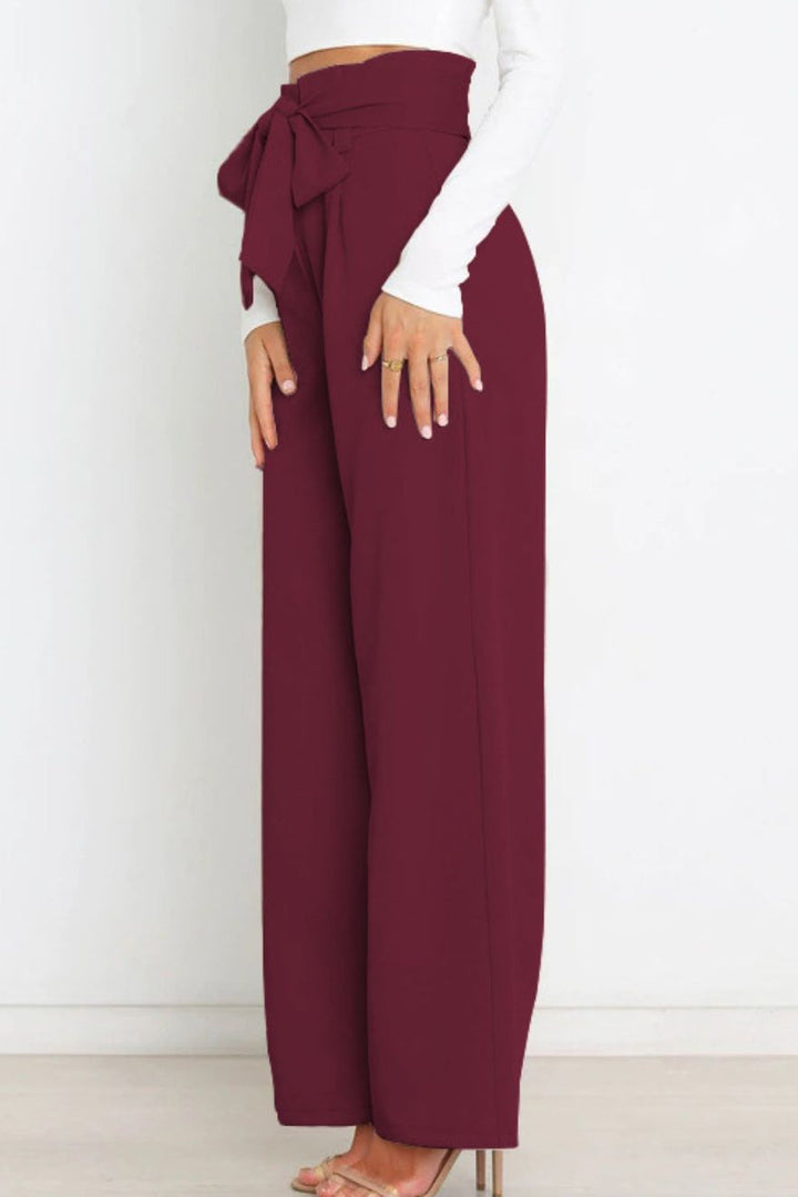Wide Leg Trousers Slim Fit Womens Dress Pants