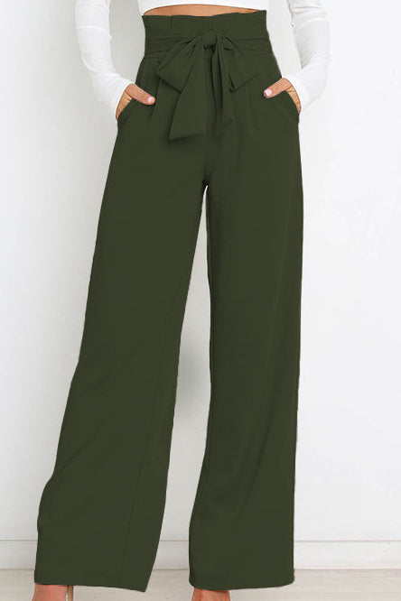 Wide Leg Trousers Slim Fit Womens Dress Pants