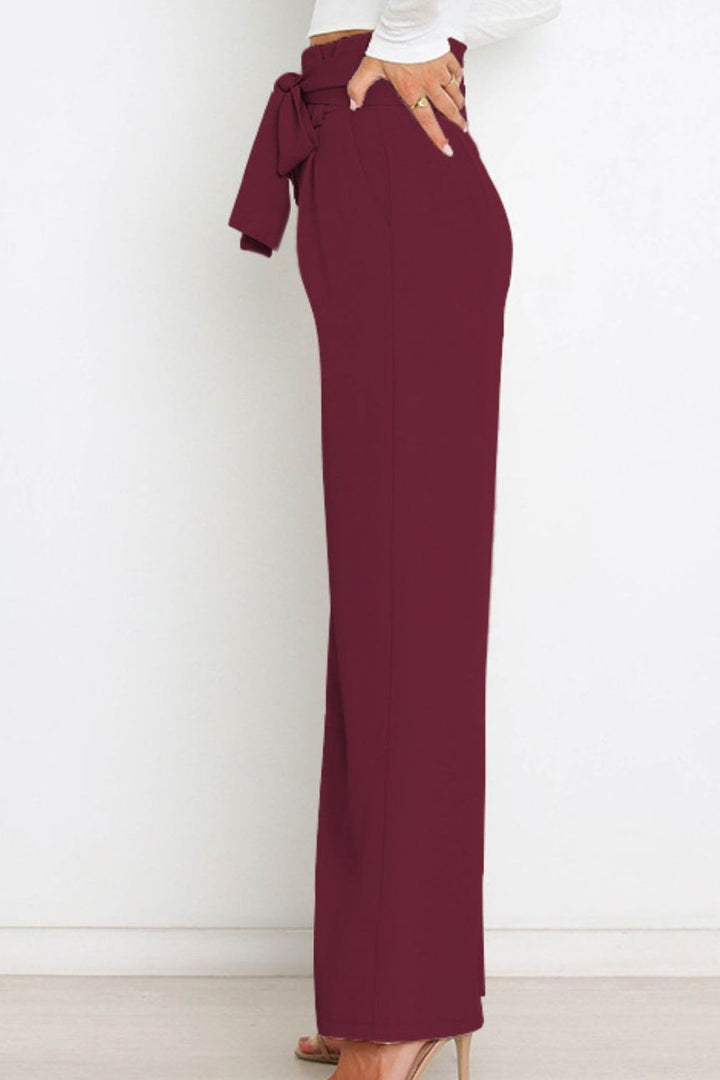 Wide Leg Trousers Slim Fit Womens Dress Pants