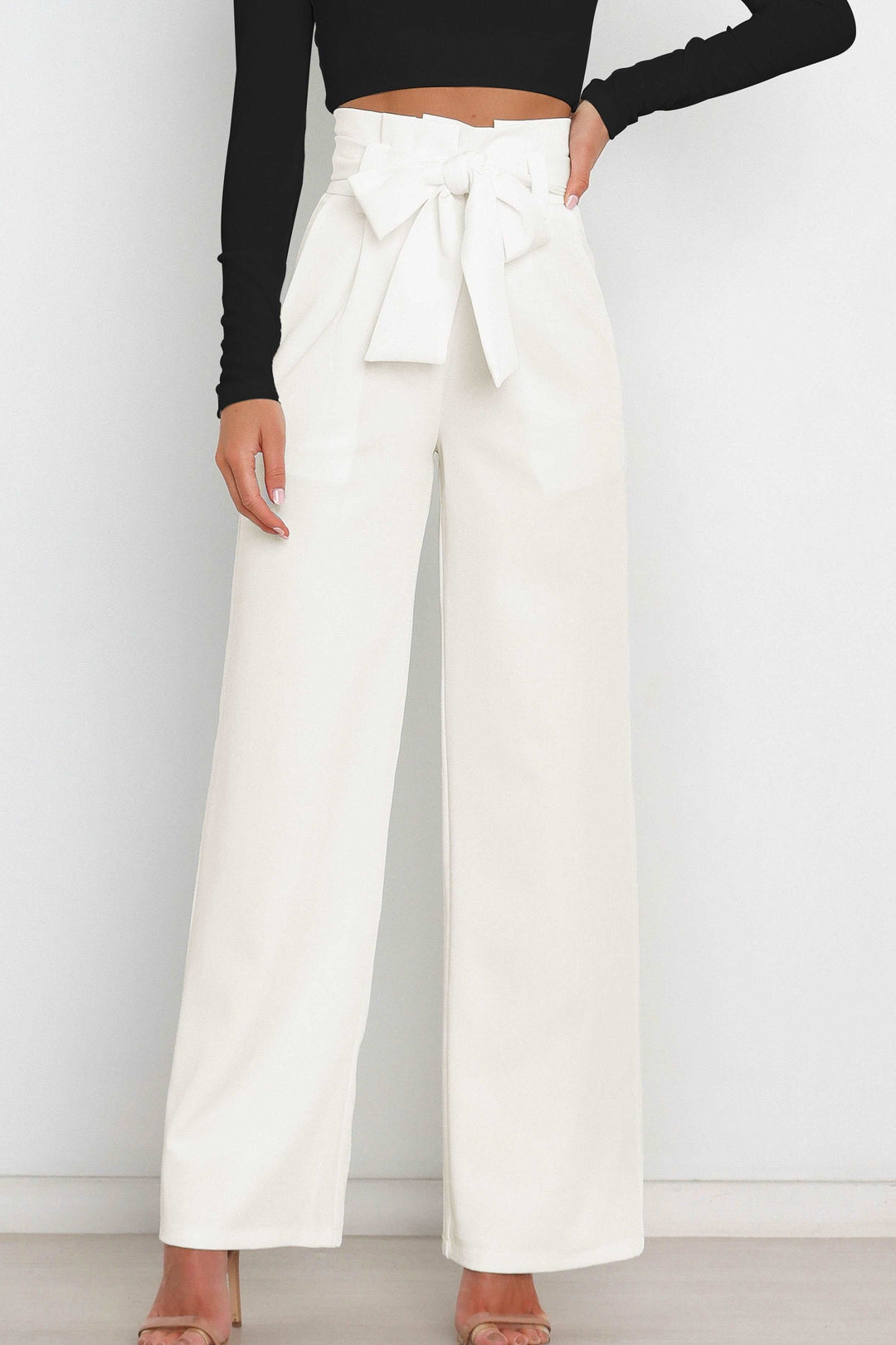 Wide Leg Trousers Slim Fit Womens Dress Pants