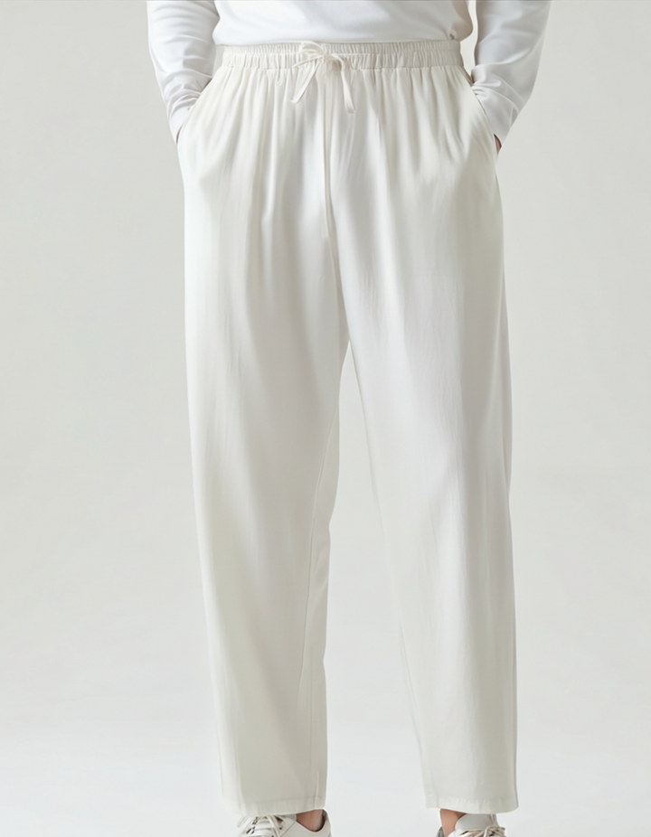 Wide Leg Straight Trousers Classic Tailored Fit Women