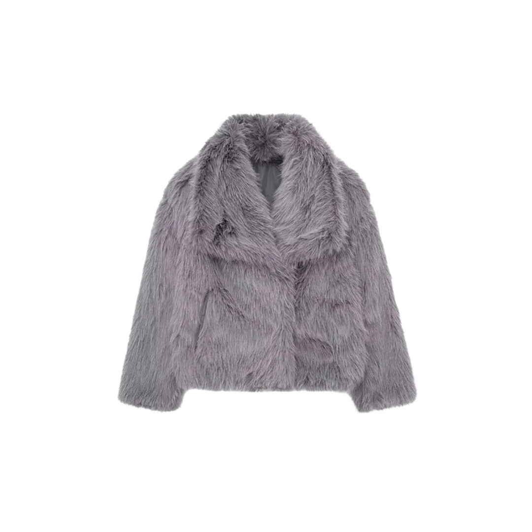 Womens Wrap Notch Lapel Longline Oversized Coat