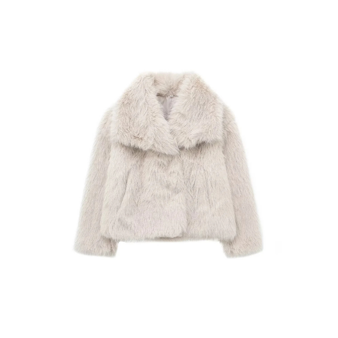 Womens Wrap Notch Lapel Longline Oversized Coat
