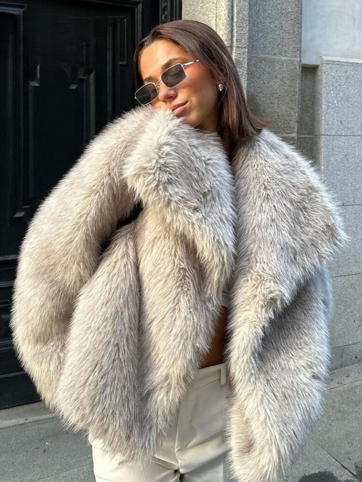 Womens Wrap Notch Lapel Longline Oversized Coat
