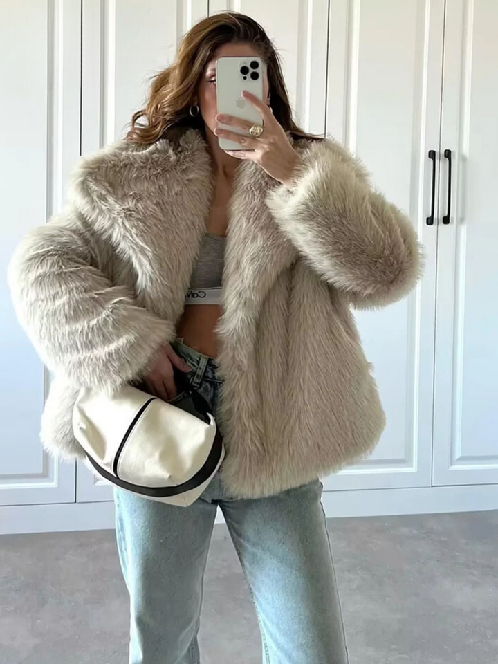 Womens Wrap Notch Lapel Longline Oversized Coat