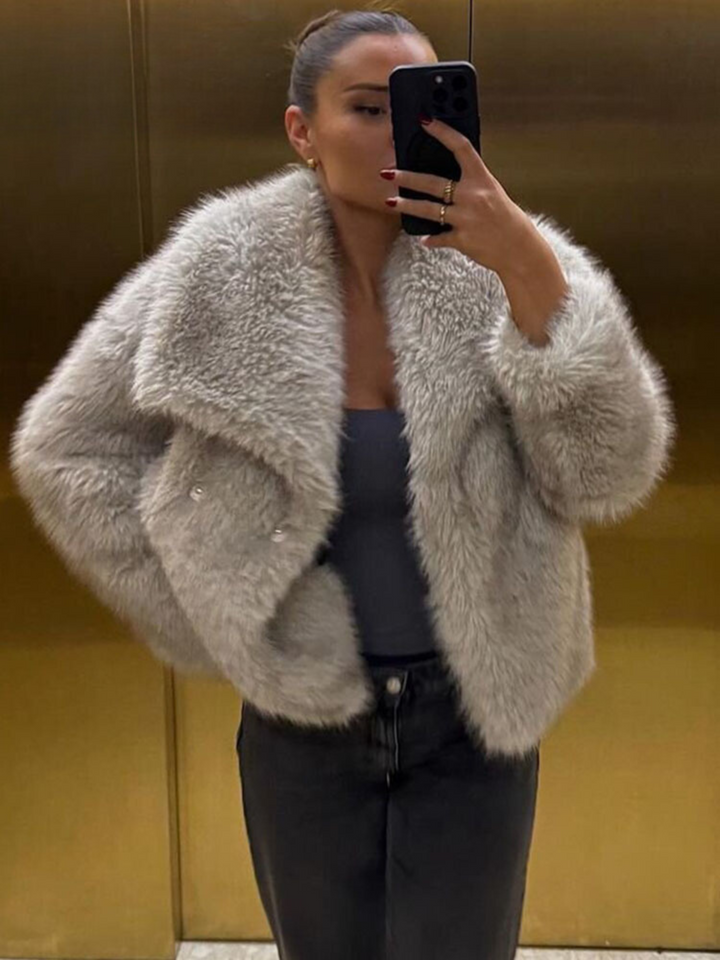 Womens Wrap Notch Lapel Longline Oversized Coat