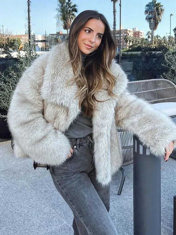 Womens Wrap Notch Lapel Longline Oversized Coat