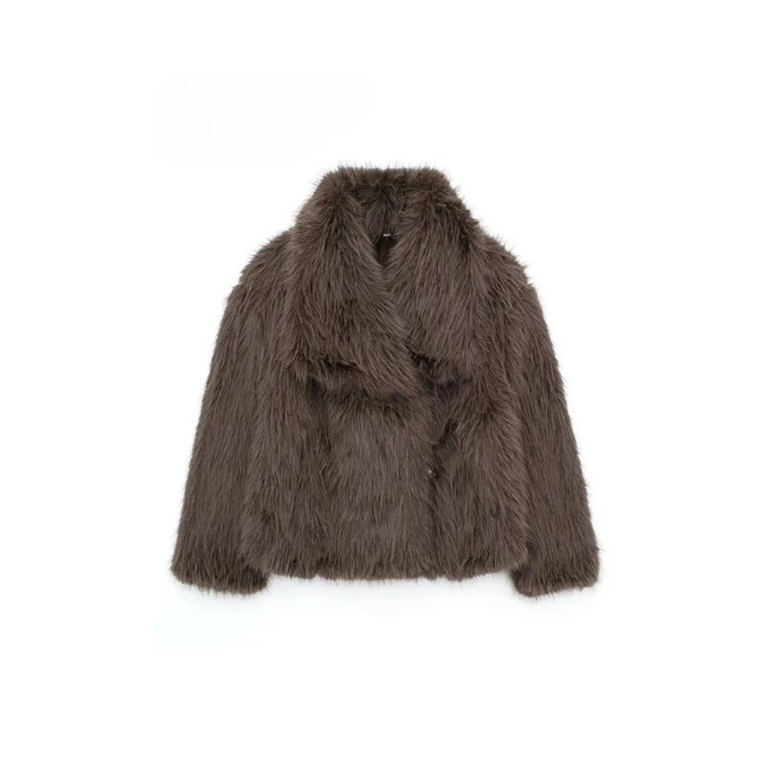 Womens Wrap Notch Lapel Longline Oversized Coat