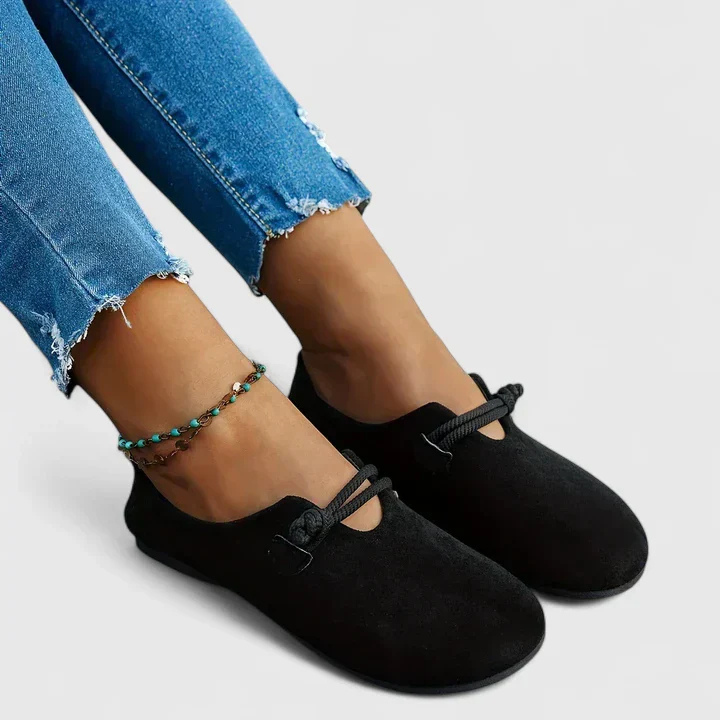 Rope Strap Slip On Flats Round Toe Women