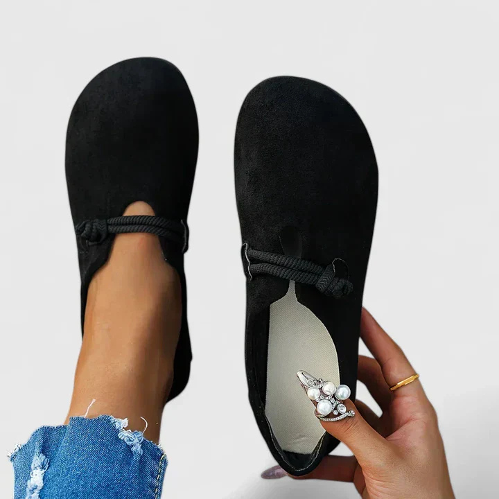 Rope Strap Slip On Flats Round Toe Women