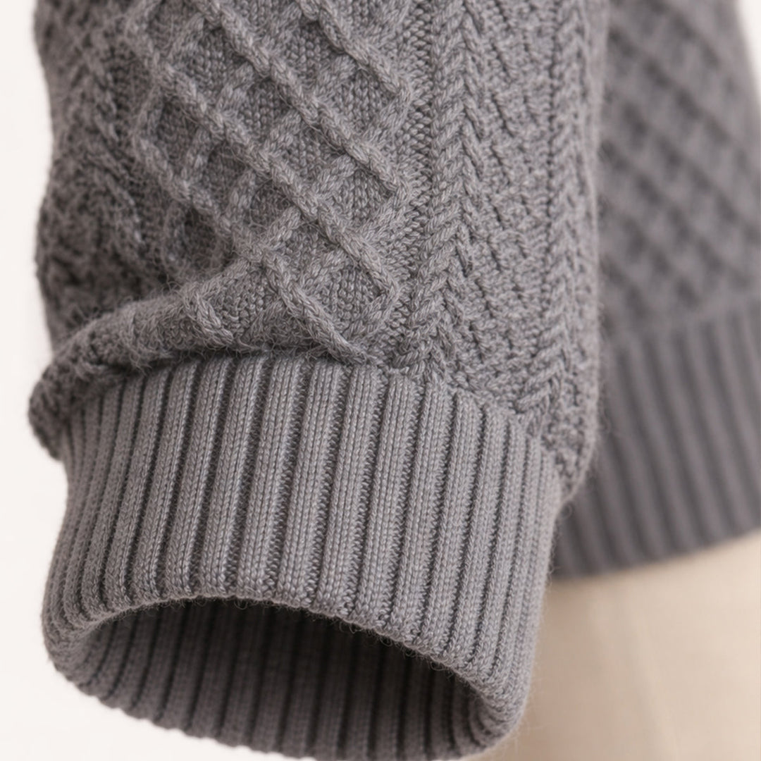 Cable Knit Button Front Cardigan Women Relaxed Fit