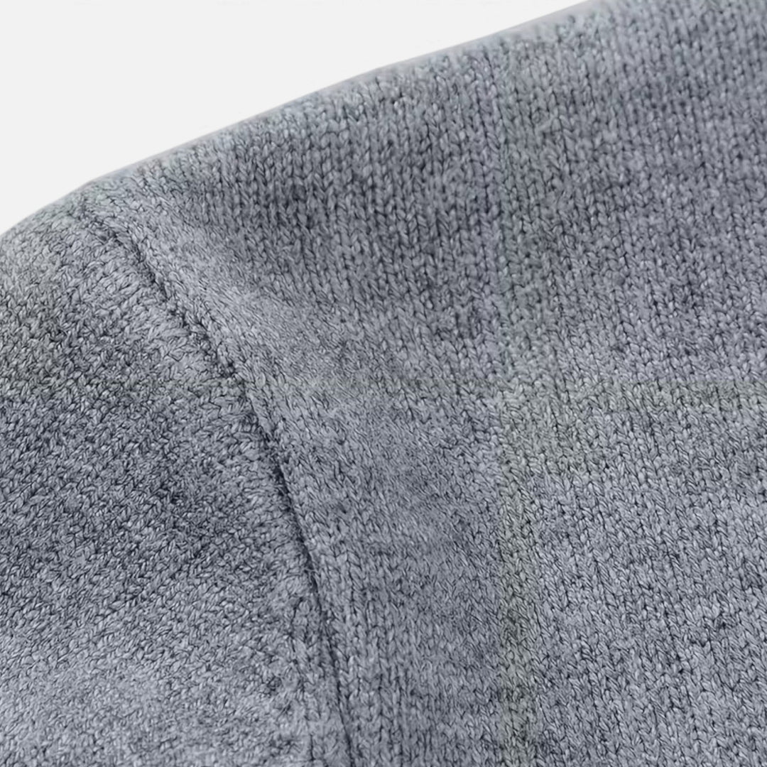 Mens Longline V-Neck Open Front Knit Cardigan