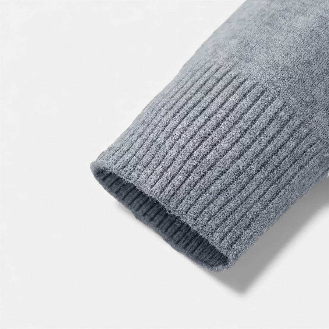 Mens Longline V-Neck Open Front Knit Cardigan