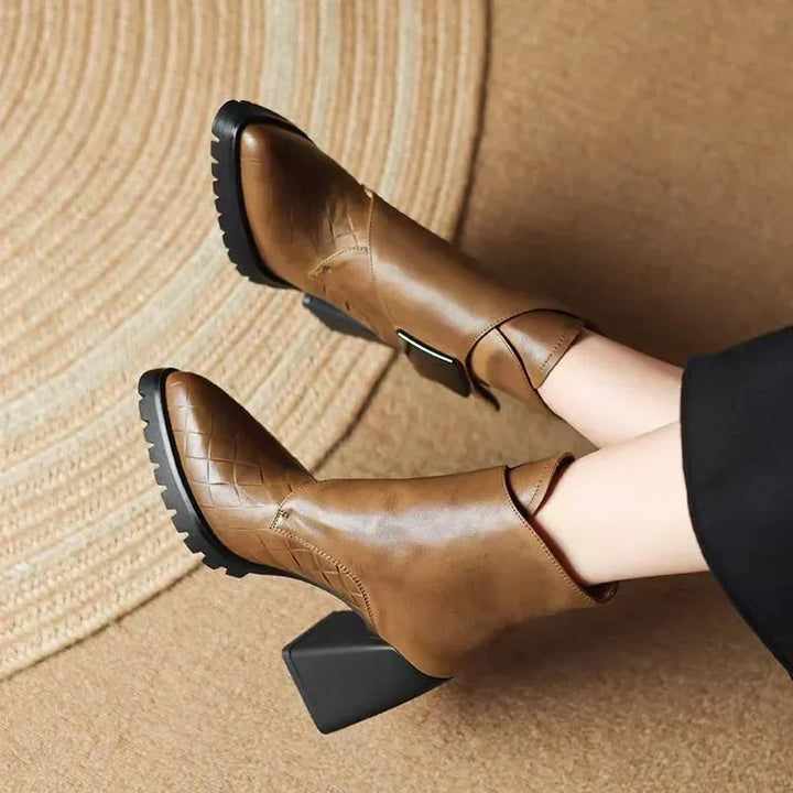 Contemporary Round Toe Boots Women Everyday