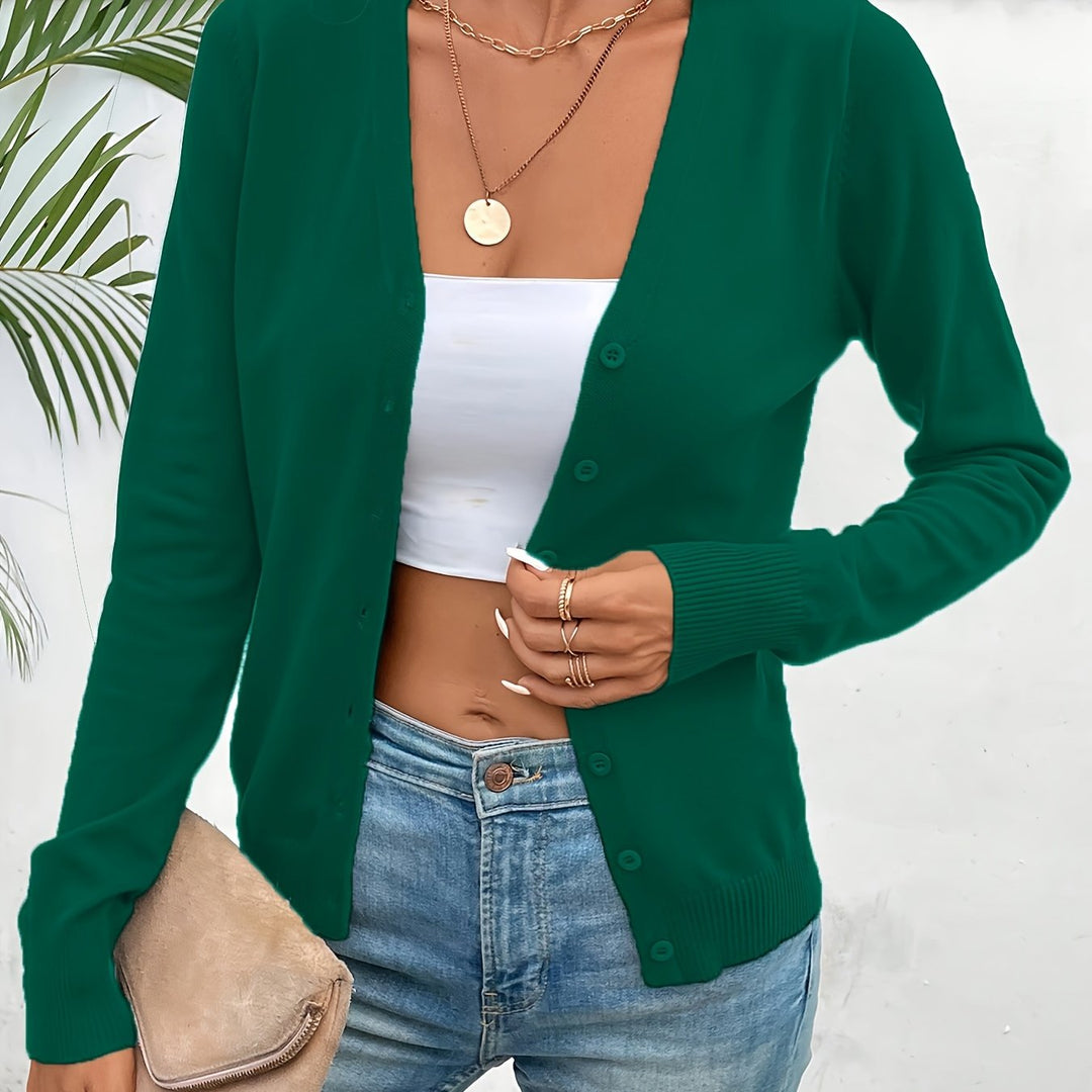 Mens Ribbed V-Neck Longline Cardigan