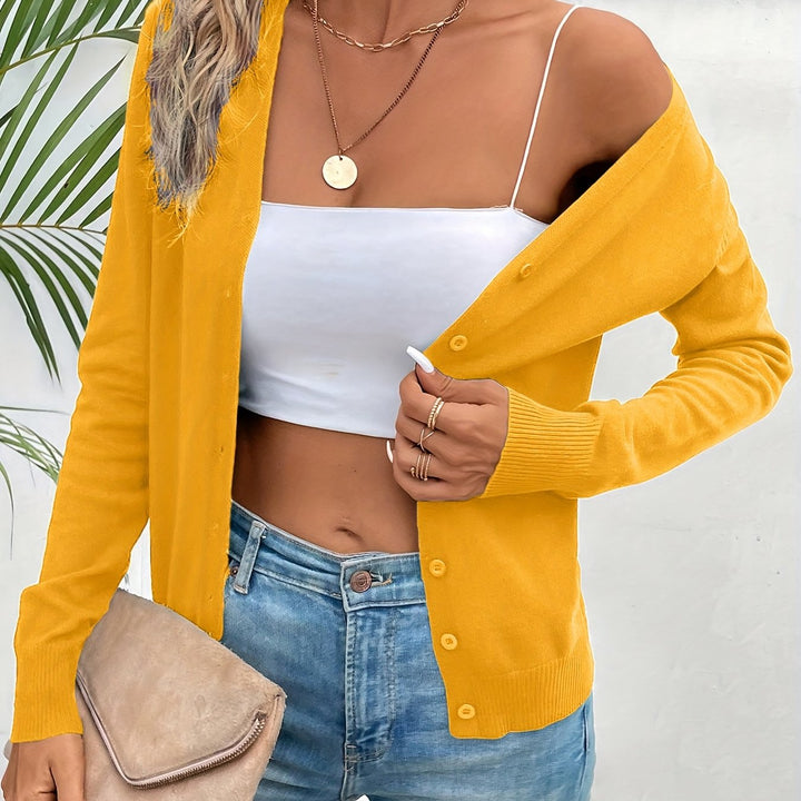 Mens Ribbed V-Neck Longline Cardigan