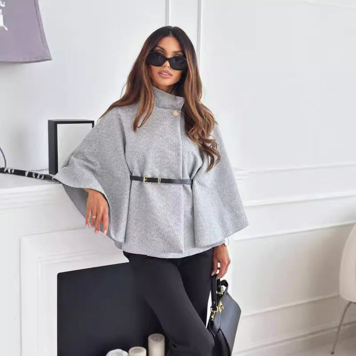 Belted Fit and Flare Longline Coat for Women