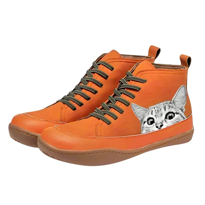 Flat Lace-Up Ankle Boots Women Everyday Style