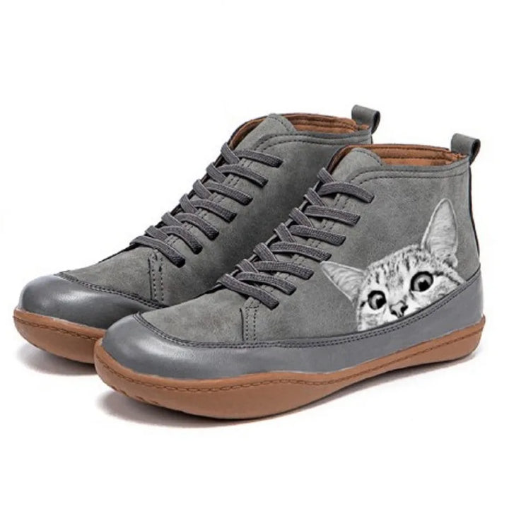 Flat Lace-Up Ankle Boots Women Everyday Style