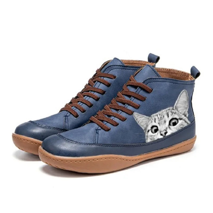 Flat Lace-Up Ankle Boots Women Everyday Style