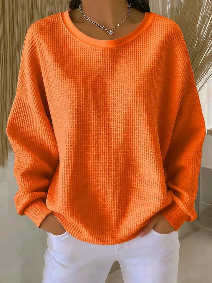 Mens Crew Neck Ribbed Knit Relaxed Oversized Sweater
