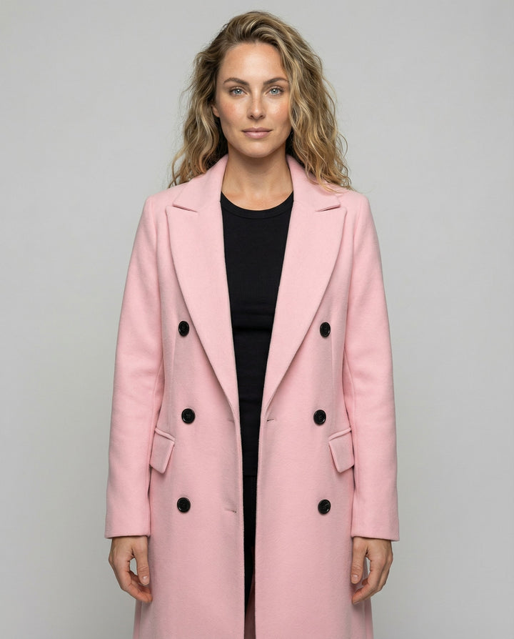 Womens Longline Belted Trench Coat Relaxed Tailored Fit