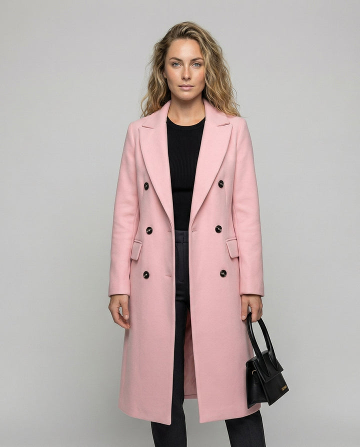 Womens Longline Belted Trench Coat Relaxed Tailored Fit
