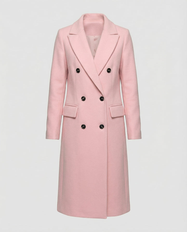 Womens Longline Belted Trench Coat Relaxed Tailored Fit
