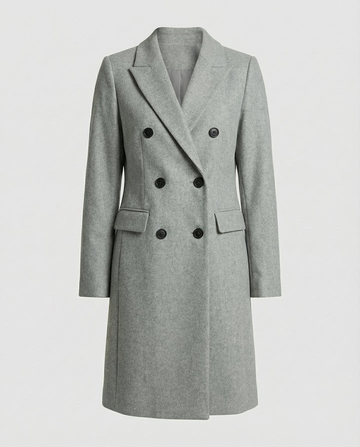 Womens Longline Belted Trench Coat Relaxed Tailored Fit