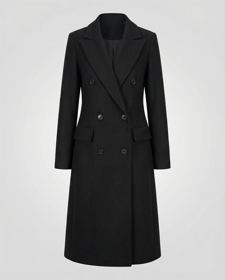 Womens Longline Belted Trench Coat Relaxed Tailored Fit