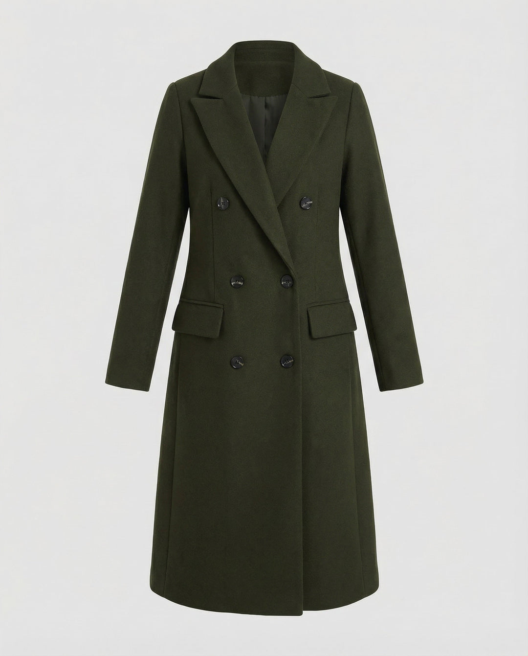 Womens Longline Belted Trench Coat Relaxed Tailored Fit