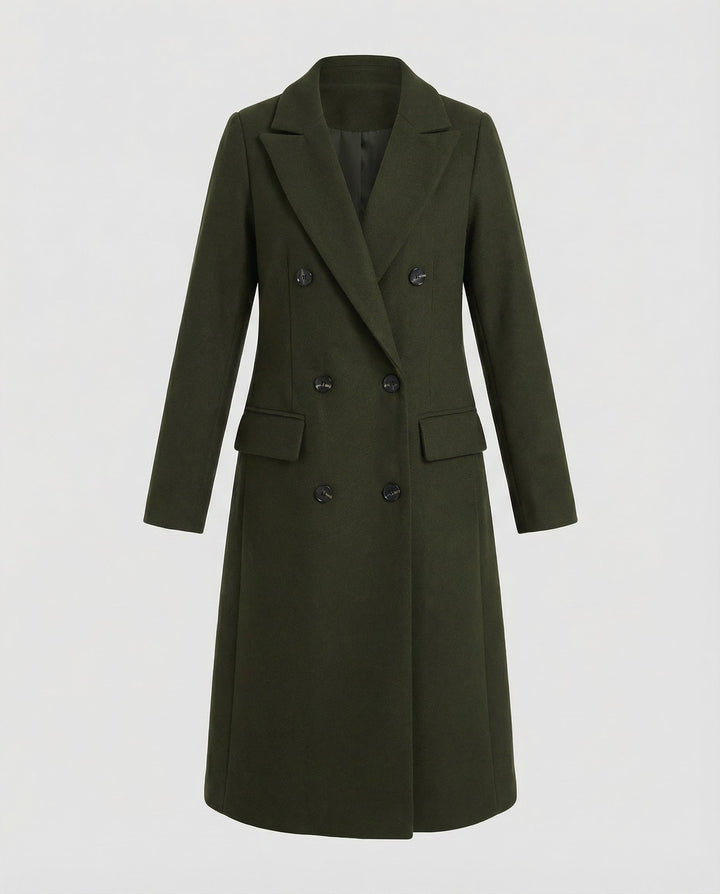Womens Longline Belted Trench Coat Relaxed Tailored Fit