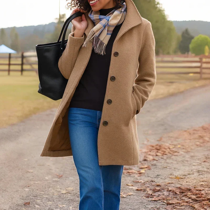 Womens Longline Relaxed Tailored Coat