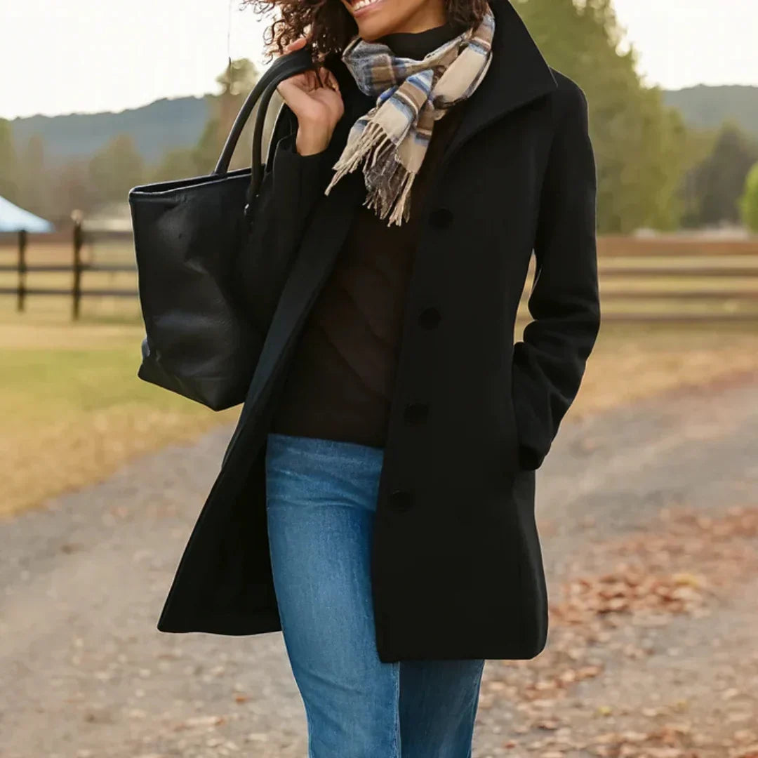 Womens Longline Relaxed Tailored Coat
