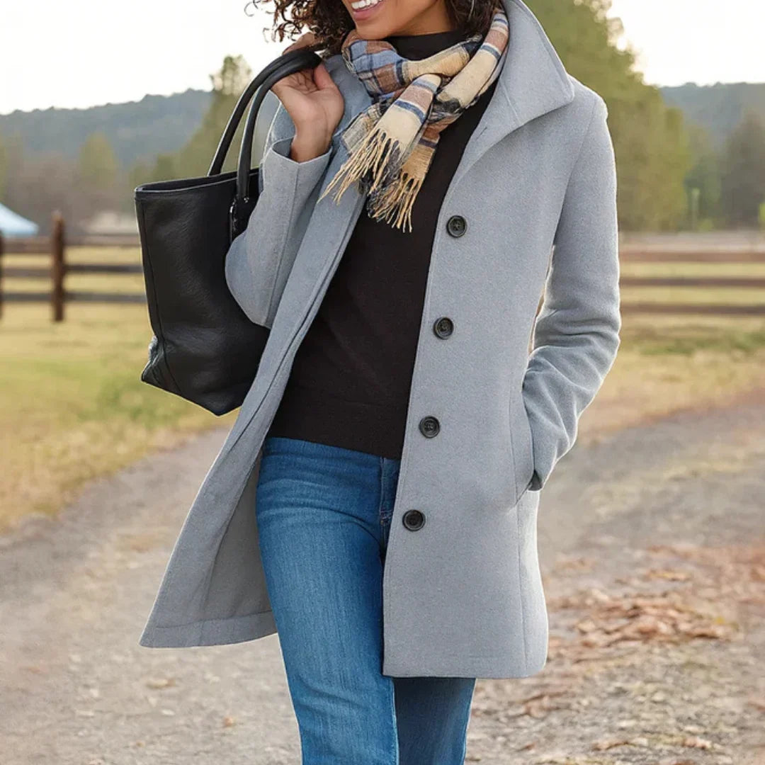 Womens Longline Relaxed Tailored Coat