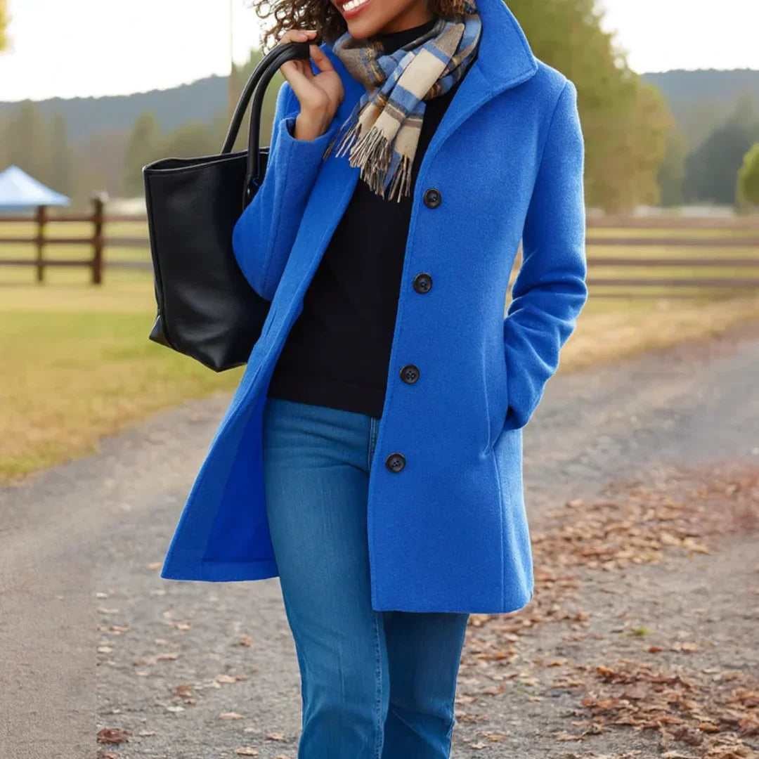 Womens Longline Relaxed Tailored Coat