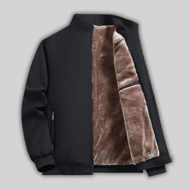 Mens High Neck Longline Tailored Coat
