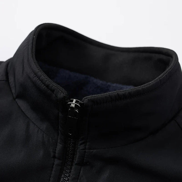 Mens High Neck Longline Tailored Coat