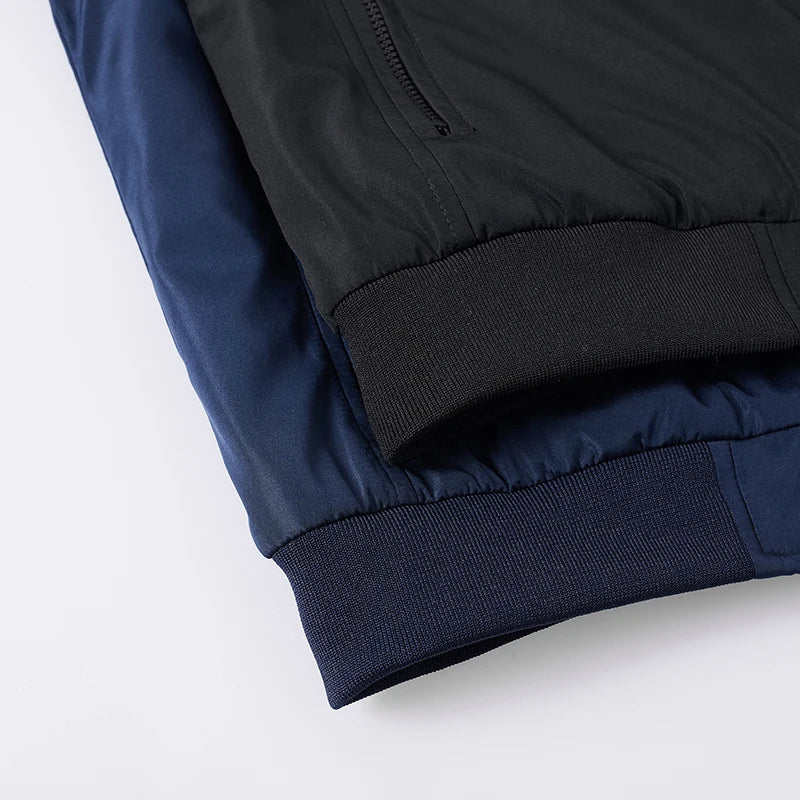 Mens High Neck Longline Tailored Coat