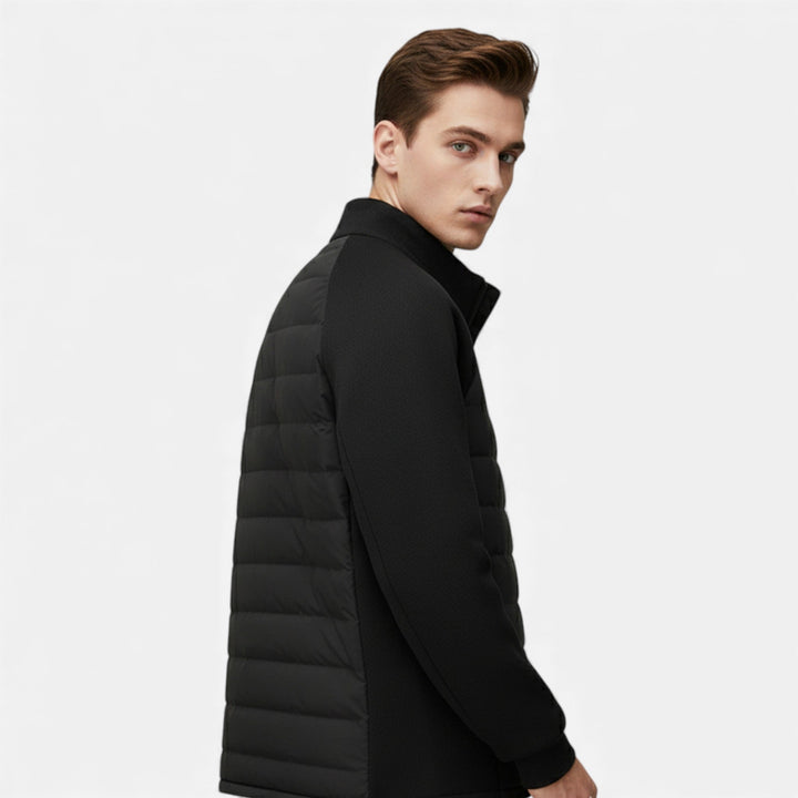 Mens Quilted High Neck Puffer Jacket Sartorial Fit