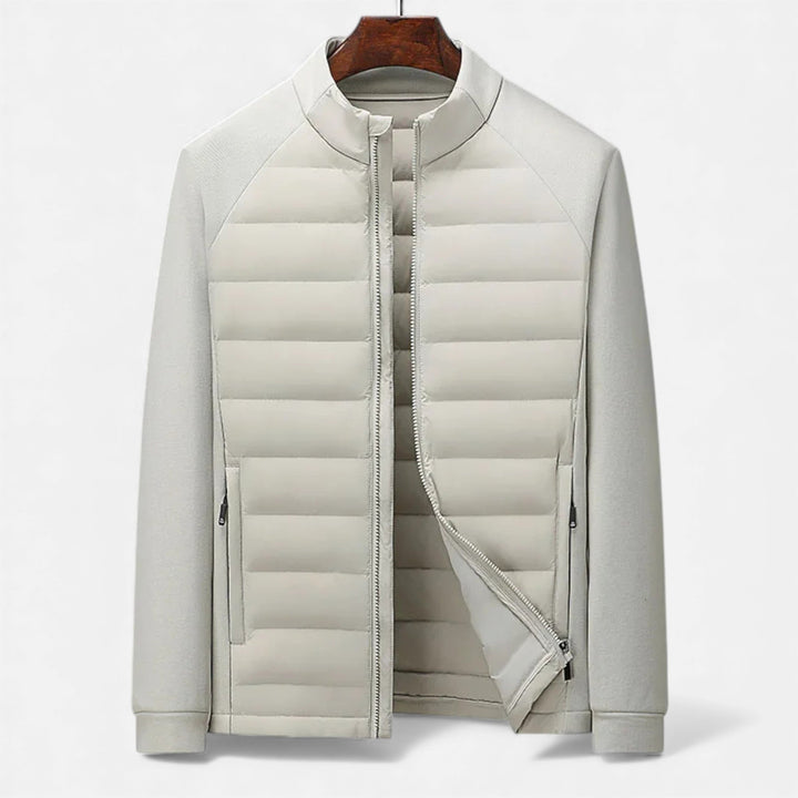 Mens Quilted High Neck Puffer Jacket Sartorial Fit