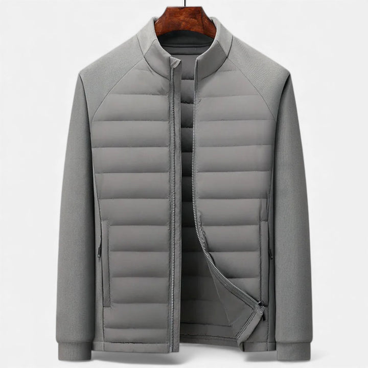 Mens Quilted High Neck Puffer Jacket Sartorial Fit