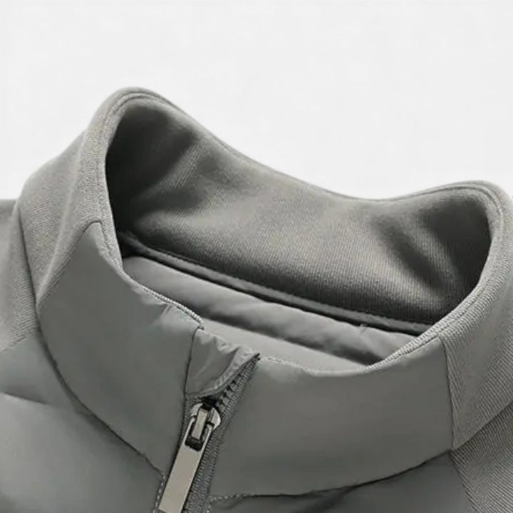 Mens Quilted High Neck Puffer Jacket Sartorial Fit