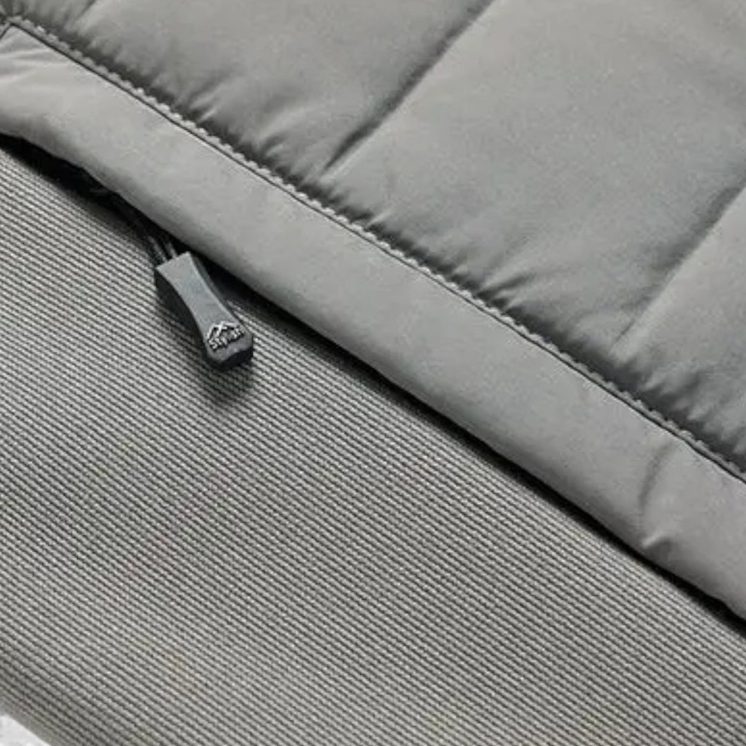 Mens Quilted High Neck Puffer Jacket Sartorial Fit