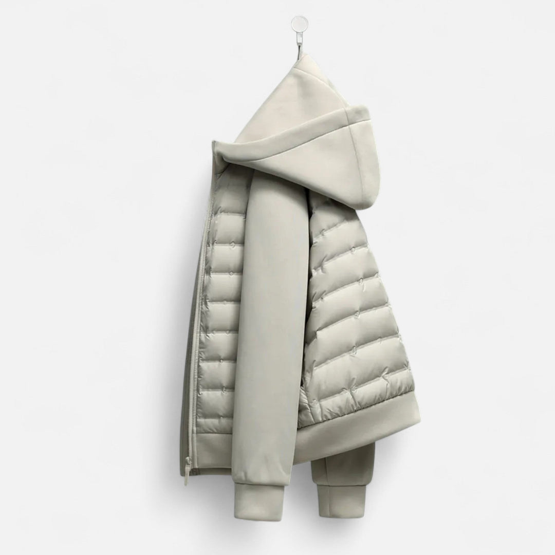 Mens Quilted Hooded Longline Puffer Jacket